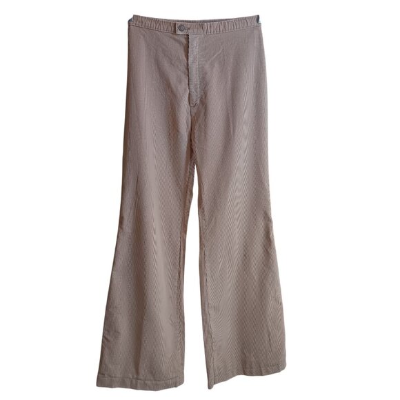Sz 7 25x31 1970's Levis Vintage Corduroy Bellbottom Flare Jeans/Pants Beige - Picture 1 of 10